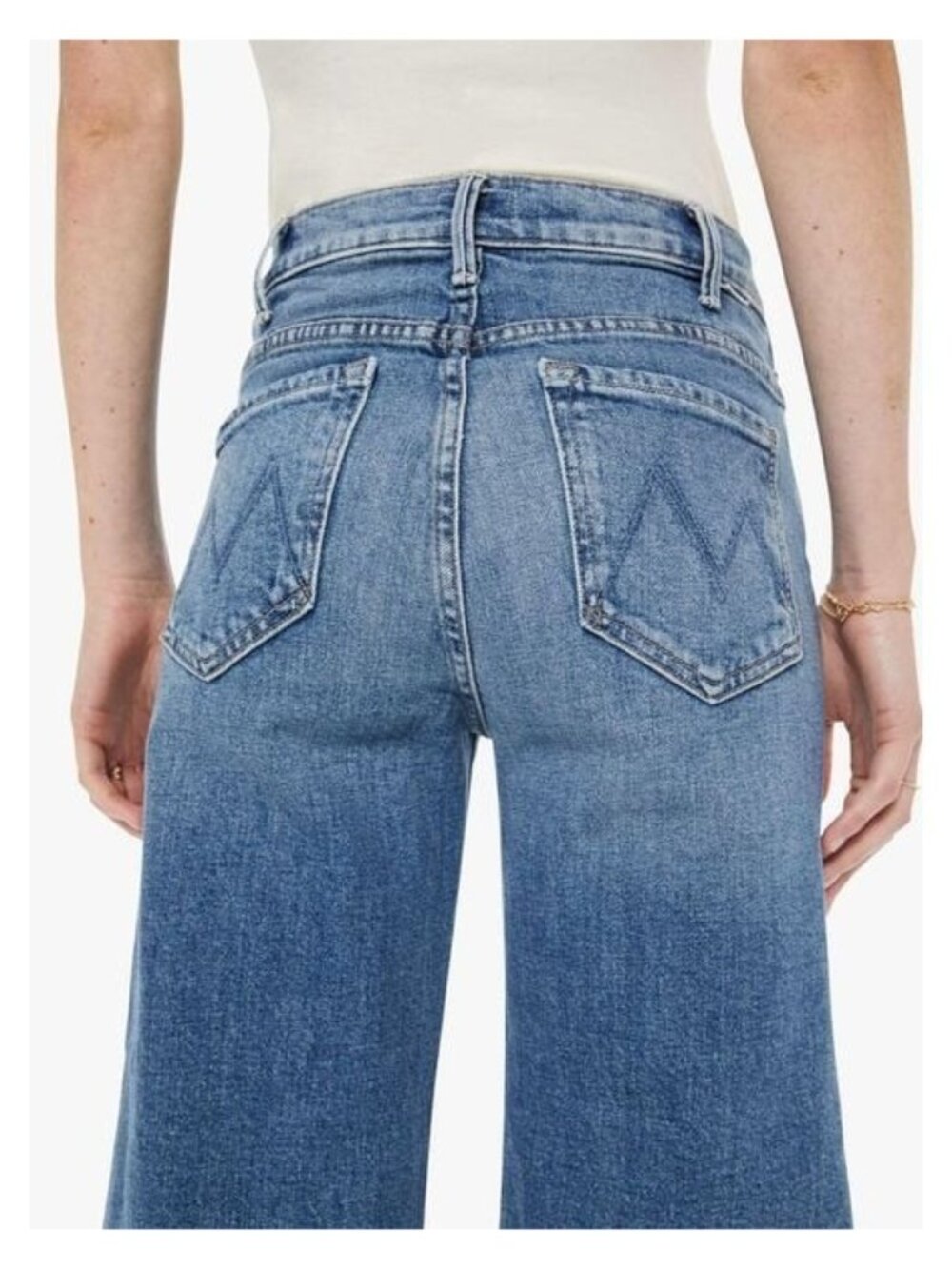 NWT Mother The Hustler Roller Ankle in Slip and Fall Wide Leg Jeans 29 - Picture 3 of 12